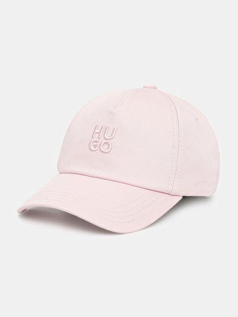 HUGO czapka z daszkiem damska bawełniana Asya - zdjęcie produktu nr 1