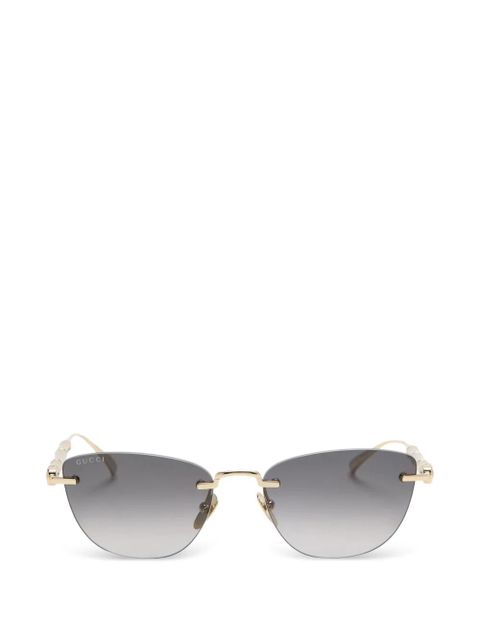 Gucci Eyewear cat-eye sunglasses - Gold - zdjęcie produktu nr 1