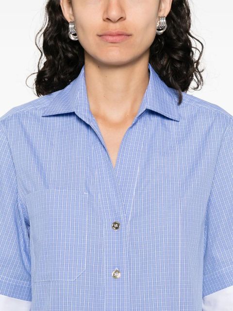 SANDRO check-print shirt - Blue