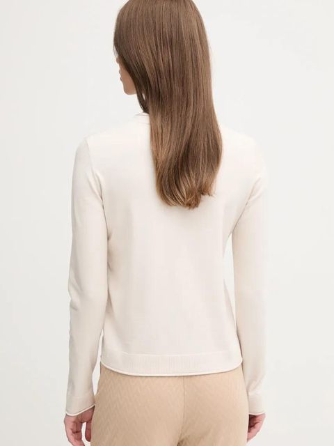 Sisley kardigan damski kolor beżowy lekki 17Q3M5203