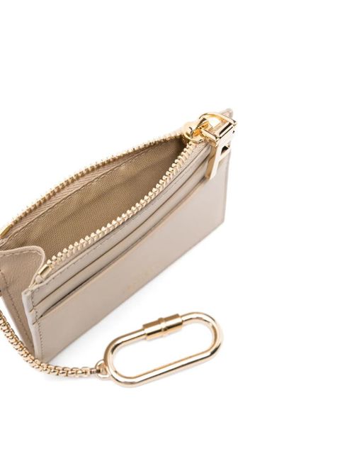 Ferragamo leather card holder - Neutrals