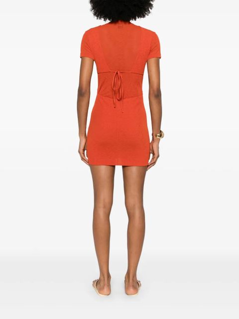 Nanushka open-back mini dress - Orange