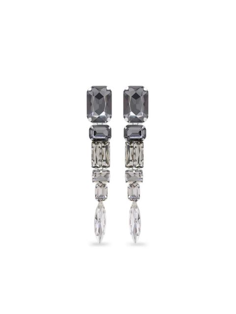AREA crystal drop earrings - Grey - zdjęcie produktu nr 1