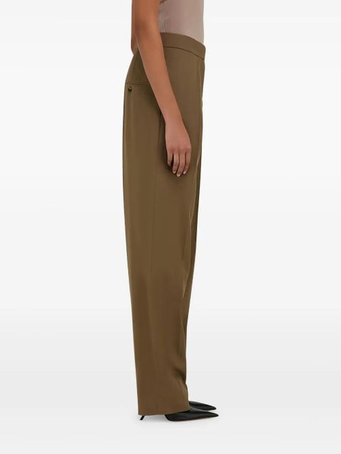 Ferragamo pleat-front tailored trousers - Green