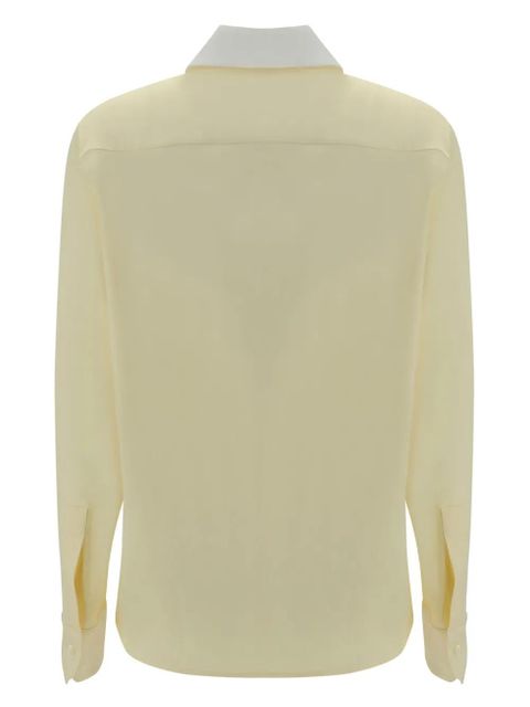 LOEWE contrasting-collar shirt - Yellow