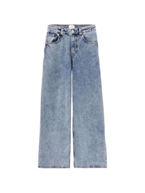 Claudie Pierlot embroidered wide-leg jeans - Blue - zdjęcie produktu nr 1