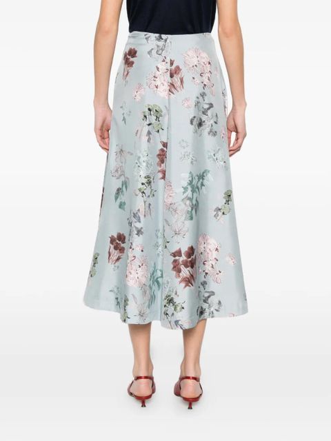 Altuzarra floral midi skirt - Blue