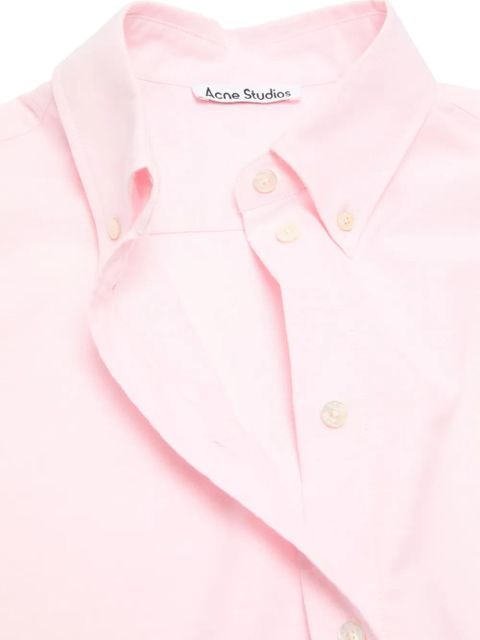 Acne Studios short-sleeve organic cotton shirt - Pink