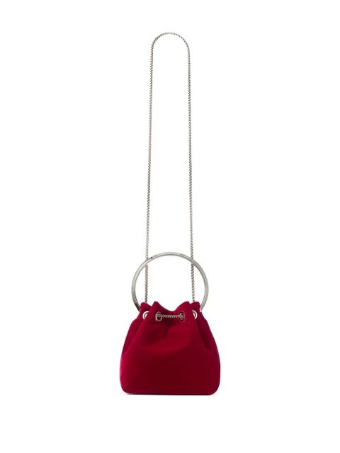 Jimmy Choo Bon Bon ring-top bucket bag - Red - zdjęcie produktu nr 2