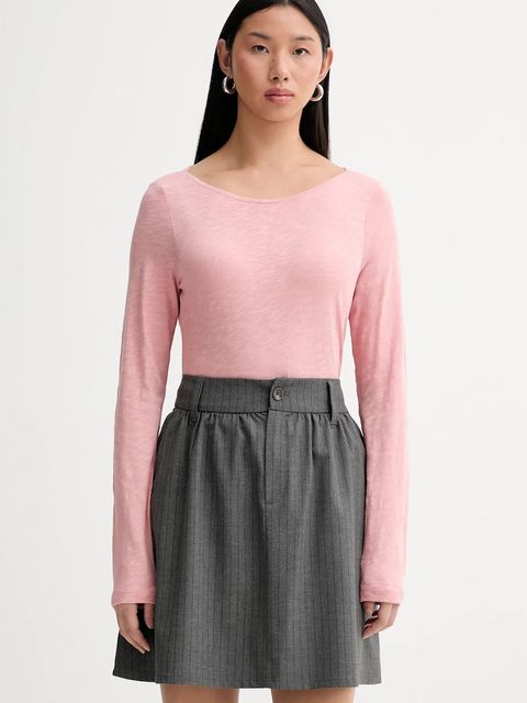 Marc O'Polo longsleeve bawełniany kolor różowy 600226152199 - zdjęcie produktu nr 1