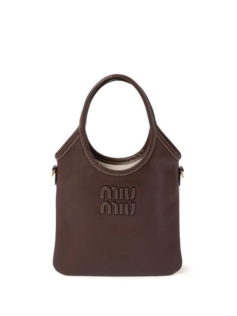 Miu Miu Ivy leather handbag - Brown