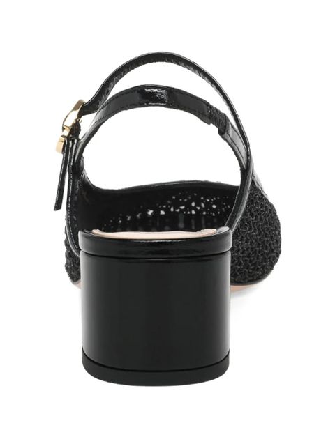 Gianvito Rossi Francoise buckle-strap heeled pumps - Black - zdjęcie produktu nr 2