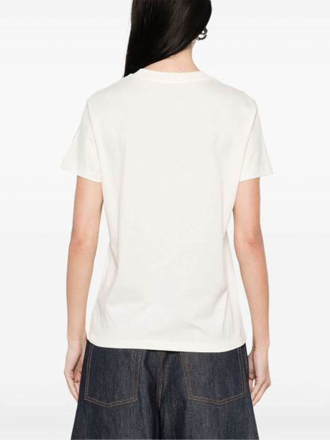 Moncler logo-embroidered T-shirt - White