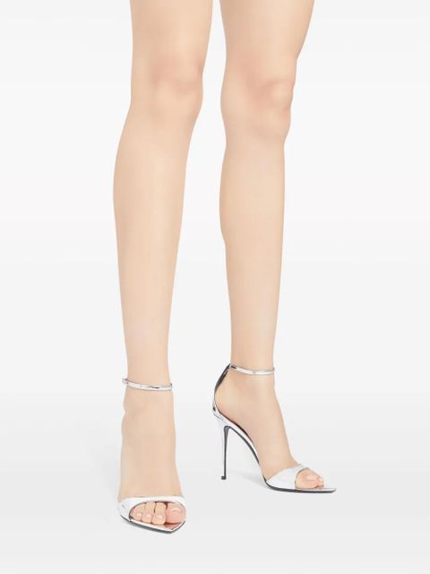 Giuseppe Zanotti 90mm Intriigo Strap sandals - Silver