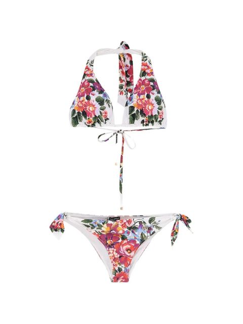 Dolce & Gabbana floral-print bikini - White - zdjęcie produktu nr 1