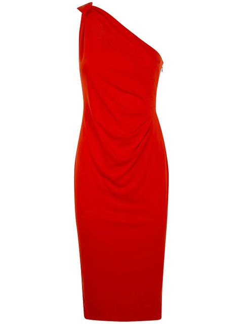 Lauren Ralph Lauren one-shoulder midi dress - Orange - zdjęcie produktu nr 1
