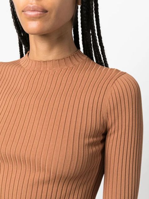 Nanushka Bardia ribbed knitted top - Brown - zdjęcie produktu nr 2