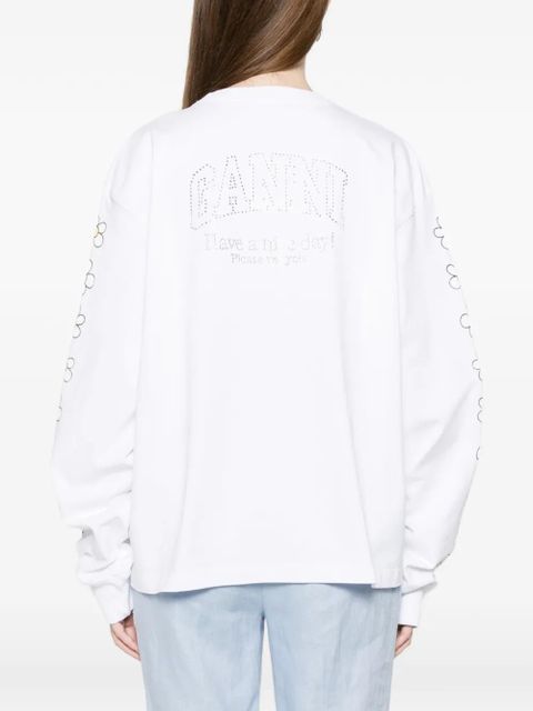 GANNI x Disney Daisy Duck long-sleeve T-shirt - White