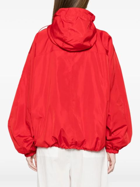 Róhe hooded drawstring jacket - Red
