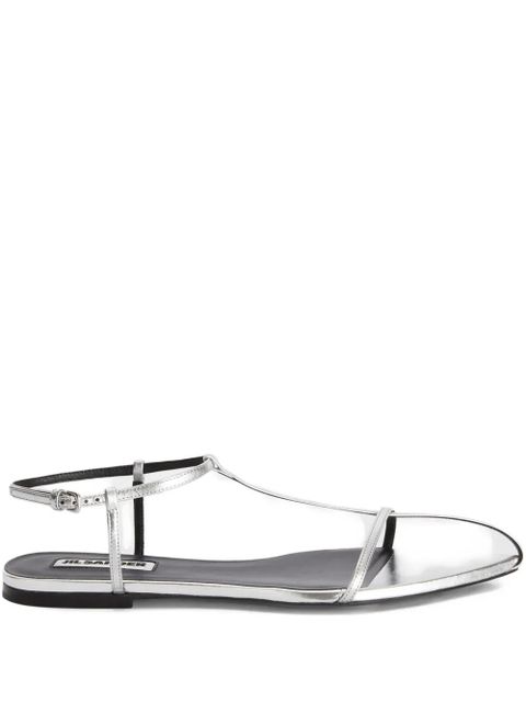 Jil Sander leather sandals - Silver - zdjęcie produktu nr 1