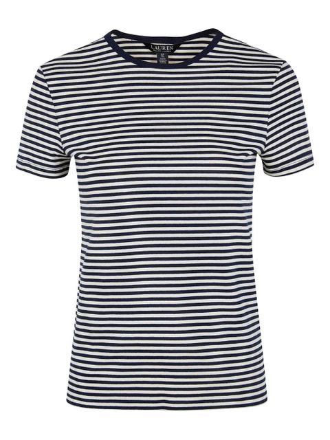 Lauren Ralph Lauren striped crew-neck T-shirt - White - zdjęcie produktu nr 1