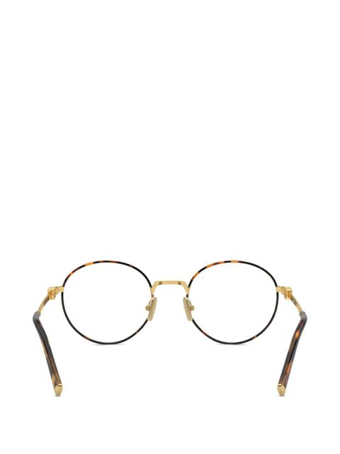 Miu Miu Eyewear round-frame glasses - Gold