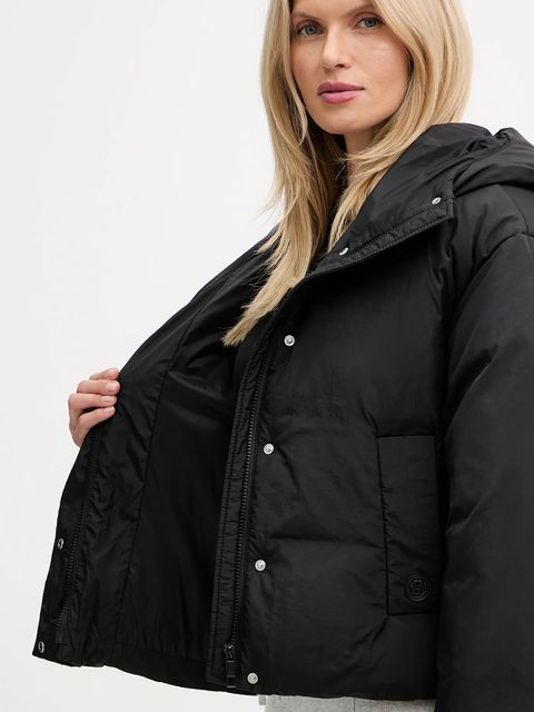 BOSS kurtka kolor czarny zimowa oversize 50546843