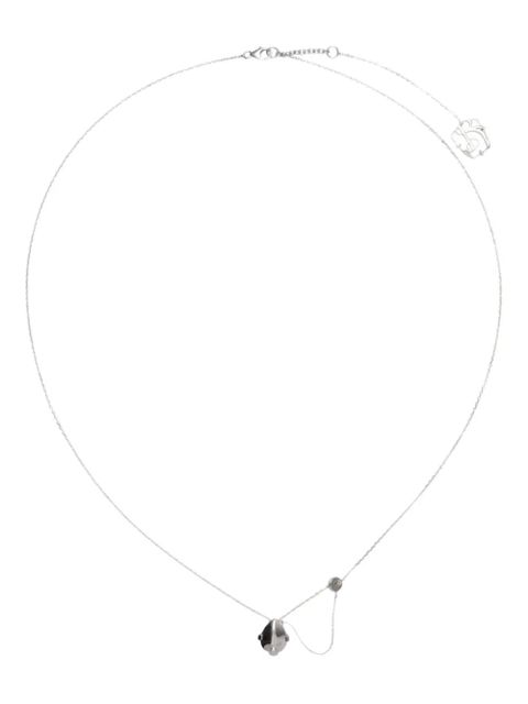 Burberry onyx-shield pendant necklace - Black - zdjęcie produktu nr 1