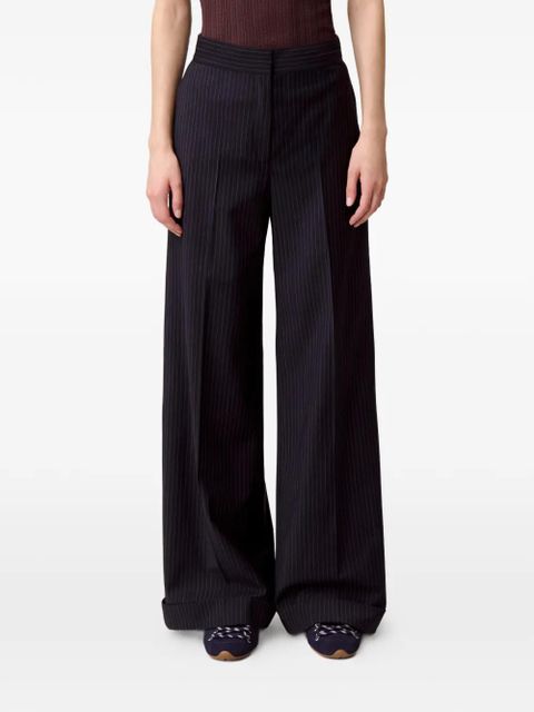 Claudie Pierlot pinstripe trousers - Blue
