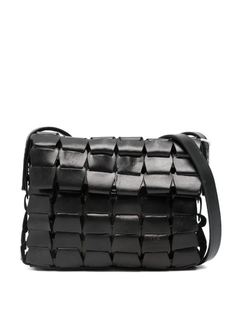 DRAGON DIFFUSION leather woven shoulder bag - Black - zdjęcie produktu nr 1