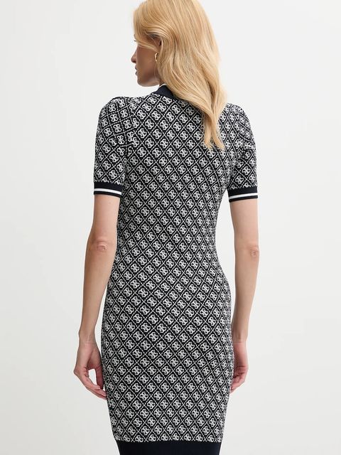 Guess sukienka kolor granatowy mini dopasowana