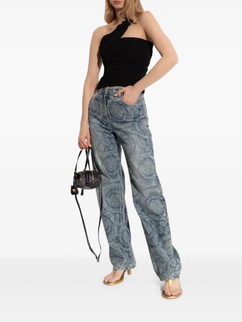 Versace asymmetrical one-shoulder top - Black - zdjęcie produktu nr 2