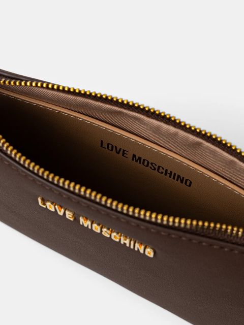 Love Moschino portfel damski kolor brązowy JC5314PP0NKD0313
