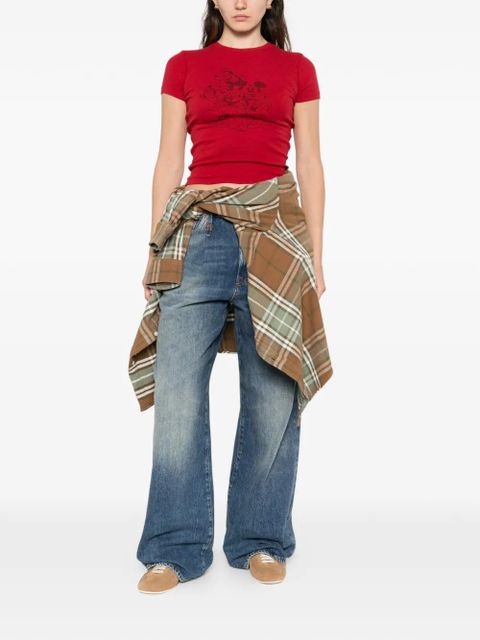 RE/DONE x Disney graphic-print T-shirt - Red - zdjęcie produktu nr 2