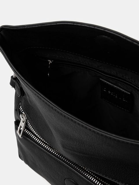 Desigual torebka HALF LOGO TROKEL BLA kolor czarny 25WAXPAL