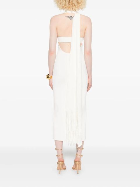 Cult Gaia Caia halter-neck midi dress - Neutrals