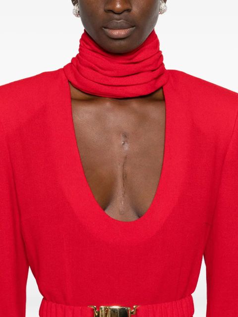 Rowen Rose belted maxi dress - Red