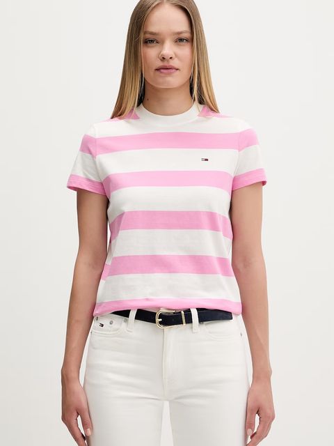 Tommy Jeans T-shirt damski bawełniany - zdjęcie produktu nr 1
