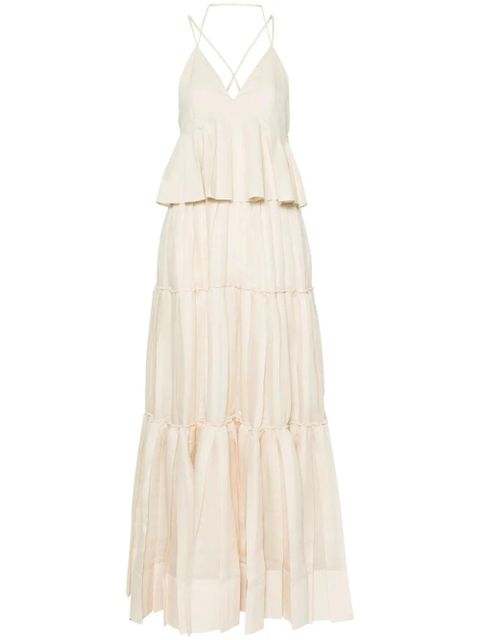Simkhai Delania tiered maxi dress - Neutrals - zdjęcie produktu nr 1