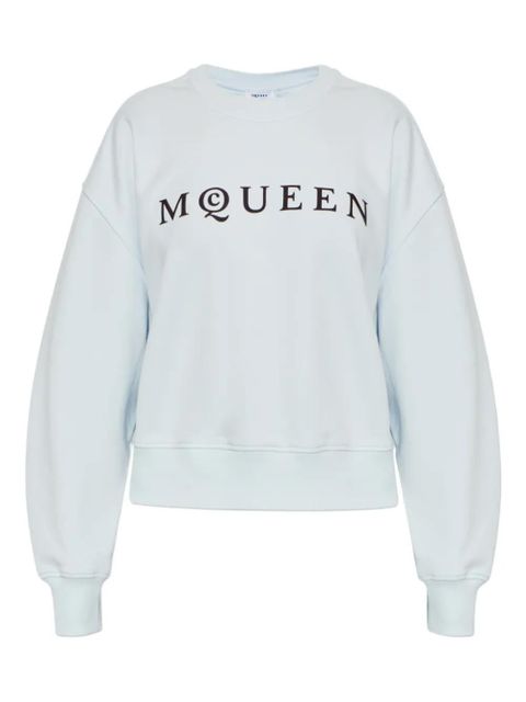 Alexander McQueen logo-print sweatshirt - Blue - zdjęcie produktu nr 1