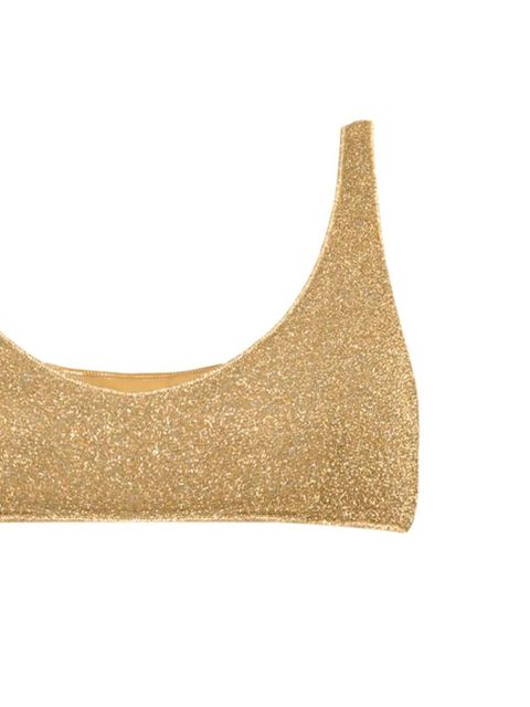 Oséree Lumiere Sporty 90s lurex bikini - Gold - zdjęcie produktu nr 2