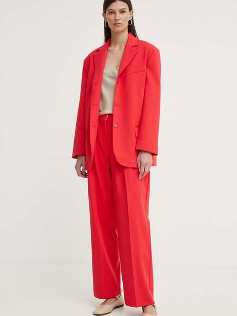 2NDDAY marynarka 2ND Harry - Attired Suiting kolor czerwony jednorzędowa gładka 2244115119