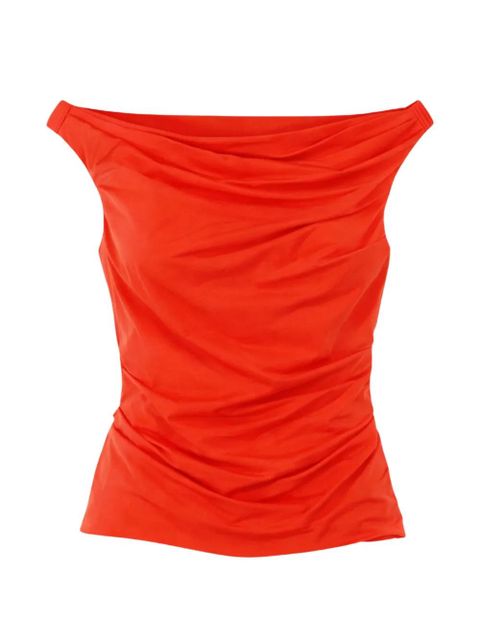 Simkhai Maisel draped blouse - Orange - zdjęcie produktu nr 1