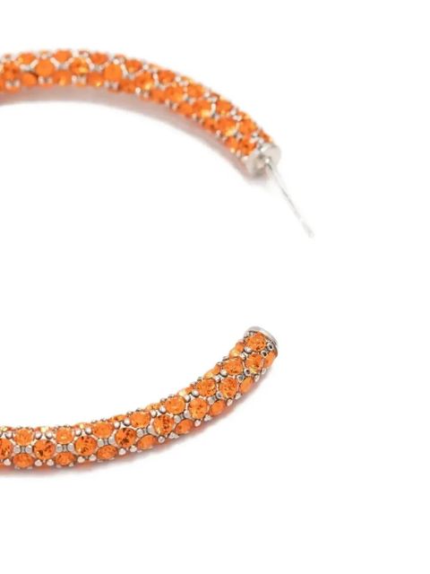 Amina Muaddi Cameron Large Sun hoop earrings - Silver