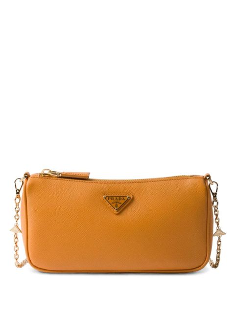 Prada mini Saffiano leather shoulder bag - Orange - zdjęcie produktu nr 1