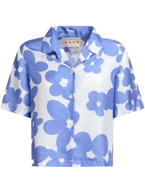 Marni floral-print shirt - Purple - zdjęcie produktu nr 1