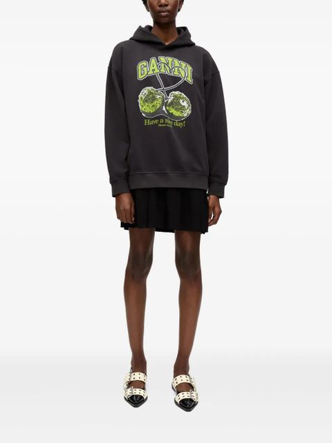 GANNI printed hoodie - Black - zdjęcie produktu nr 2