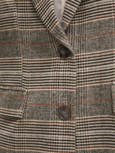 Answear.LAB marynarka kolor szary jednorzędowa wzorzysta