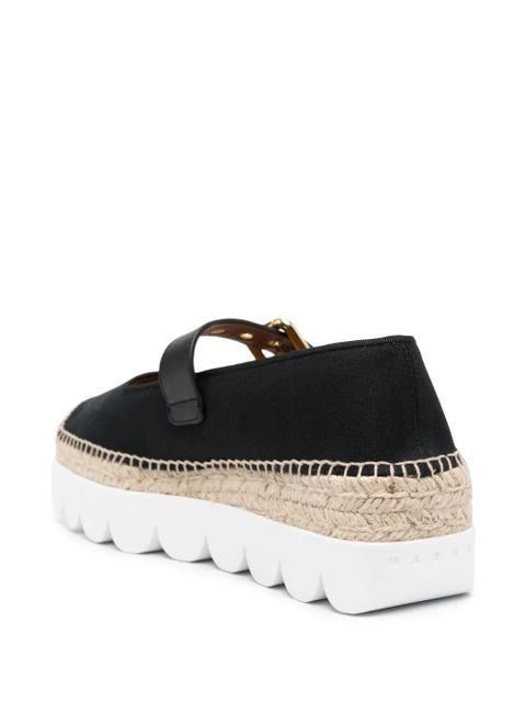Marni Mary Jane canvas espadrilles - Black