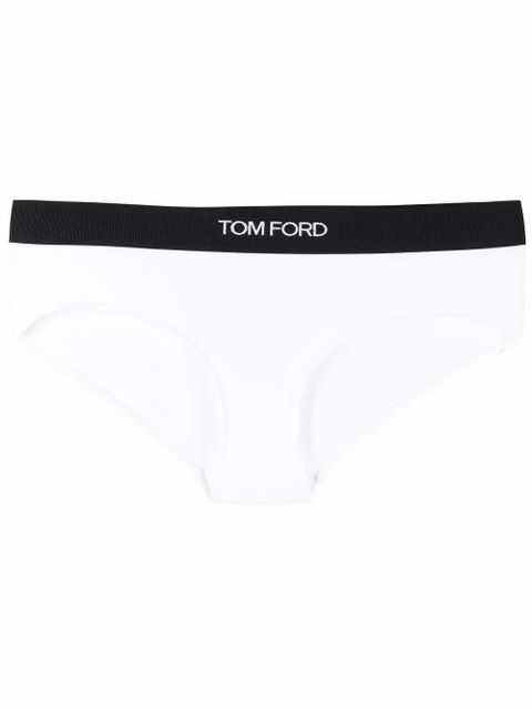 TOM FORD logo waist briefs - White - zdjęcie produktu nr 1